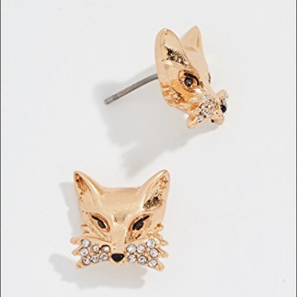 Kate Spade ♠️ Brand New! Gold Fox Stud Earrings - Picture 4 of 9
